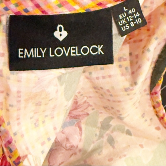 Emily Lovelock Floral Dress Size L - Picture 13 of 15